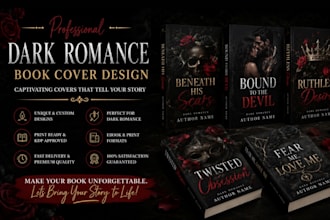 design a stunning dark romance book cover that sells your story