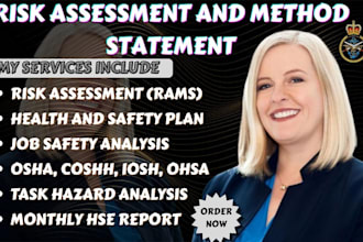 write professional method statements risk assessments and rams documents
