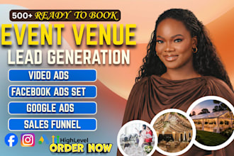 luxury event venue leads event rental space marketing party venue leads