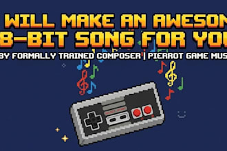 create authentic nes style 8 bit music for your project