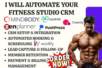 automate your fitness studio CRM mindbody, glofox, abc, zen planner, pushpress