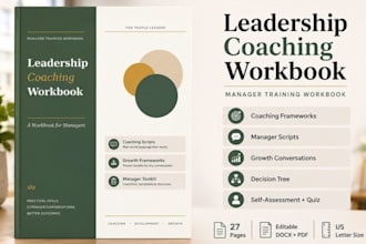 design leadership coaching toolkit, brand suite and social asset for executives
