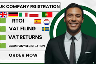 register UK limited company and provide certificate and business address