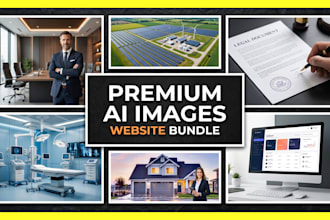 design ai generated website image bundles with cohesive brand style