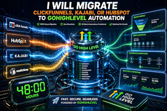 migrate clickfunnels, kajabi, or hubspot to go high level automation ghl website