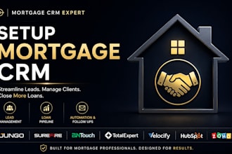 setup mortgage crm jungo surefire bntouch total expert velocify hubspot zoho