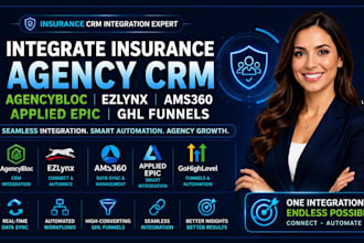 integrate insurance agency CRM agencybloc ezlynx ams360 applied epic ghl funnels