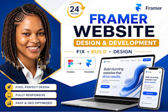design framer website, figma to framer, edit fix and update framer landing page