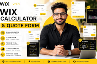 build wix custom calculator quote form pricing calculator with wix velo