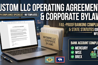 draft custom llc operating agreements and corporate bylaws