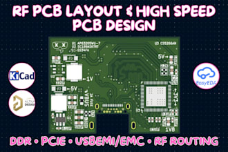 professional rf pcb layout and high speed pcb design with signal integrity