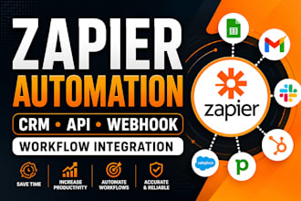 setup zapier automation, webhookapi, CRM workflow integration
