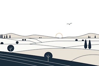 make vector line art or simple illustration