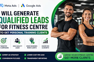 generate qualified leads for fitness centre to get personal training clients