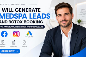 generate medspa leads and botox bookings via facebook, instagram and google ads