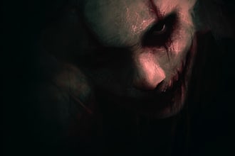 create detailed dark art illustrations for bands and merch