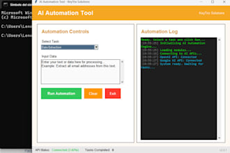 you will get I will develop custom ai automation scripts, chatbots and python