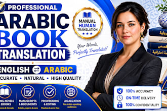 professionally translate books, novels, and ebooks from english to arabic