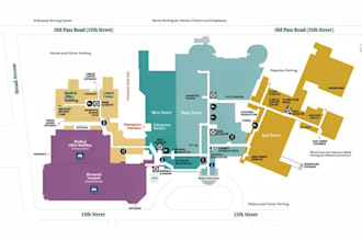 design a professional wayfinding map, indoor directory or evacuation plan