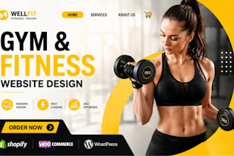premium fitness website personal trainer sport workout website yoga gym website