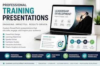 create a professional training powerpoint with speaker notes