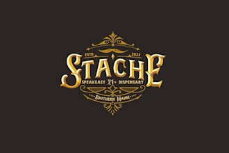 design prohibition speakeasy cannabis dispensary logo