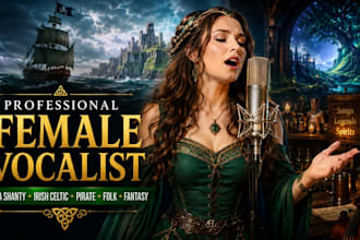 sing sea shanty, irish celtic, pirate, folk song, mediaval fantasy, nordic