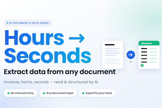 extract and process documents and data with an ai agent