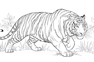 draw line art illustration with ink