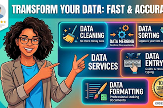 clean , format , marge , short and new entry your data in any software