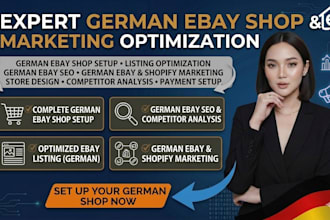 do german ebay shop setup ebay listing german ebay seo german shopify marketing