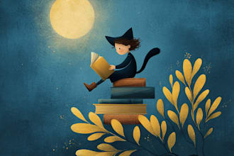 illustrate children story book illustration and book design