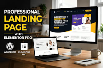 design responsive wordpress elementor landing page website