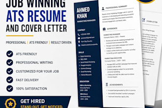 write a job winning ats resume and cover letter