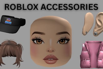 create roblox ugc face accessories, avatar face masks and custom 3d items