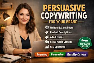 craft persuasive and high converting copywriting for your brand