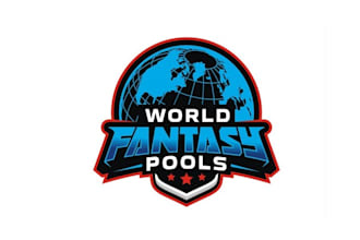 design splendid world fantasy pools logo