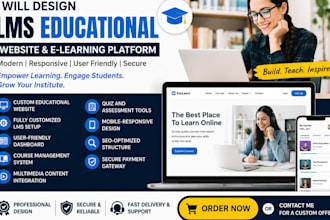 lms educational website online course website education, elearning website