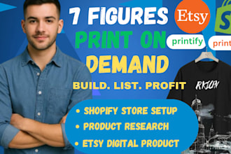 create shopify pod store, etsy pod store print on design t shirt design printify