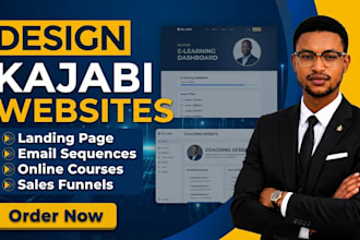 do kajabi website, setup kajabi online course, design clickfunnel salesfunnel