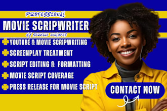 write edit movie script treatment script coverage analysis screenplay feedback
