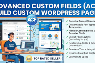 advanced custom fields acf build custom wordpress pages