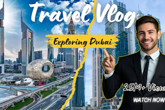 design professional travel vlog youtube thumbnail