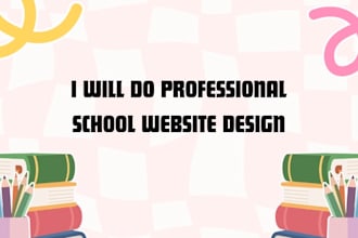 create professional educational website for school