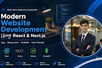 build modern responsive websites using react and nextjs