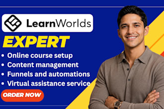 setup learnworlds website online course elearning website on learnworlds lms