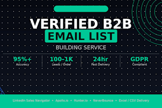 build a targeted b2b email list for your niche and location