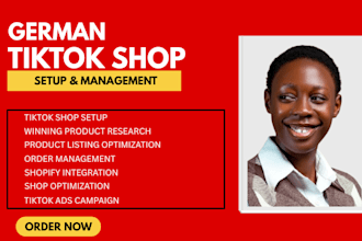 setup and manage your german tiktok shop for dropshipping sales