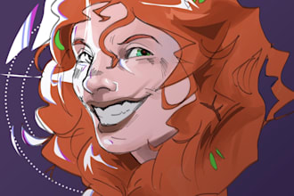 draw character illustrations for you