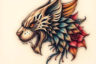 make a realistic realism tattoo design for you